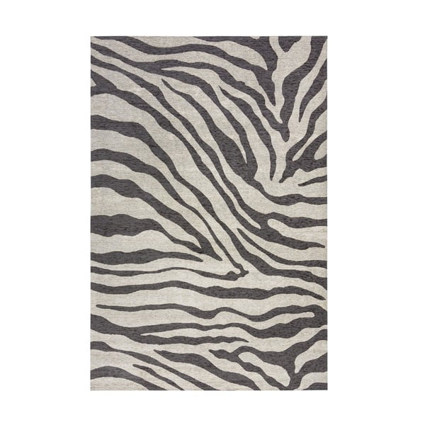 Čierno-sivý koberec Flair Rugs Zebra, 155 x 230 cm