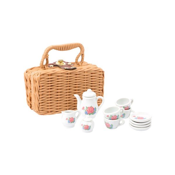 14-dielny detský porcelánový set s kufríkom Legler Coffee-image-4