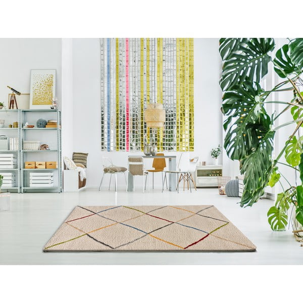 Biely koberec Universal Kasbah White, 133 × 190 cm-image-3