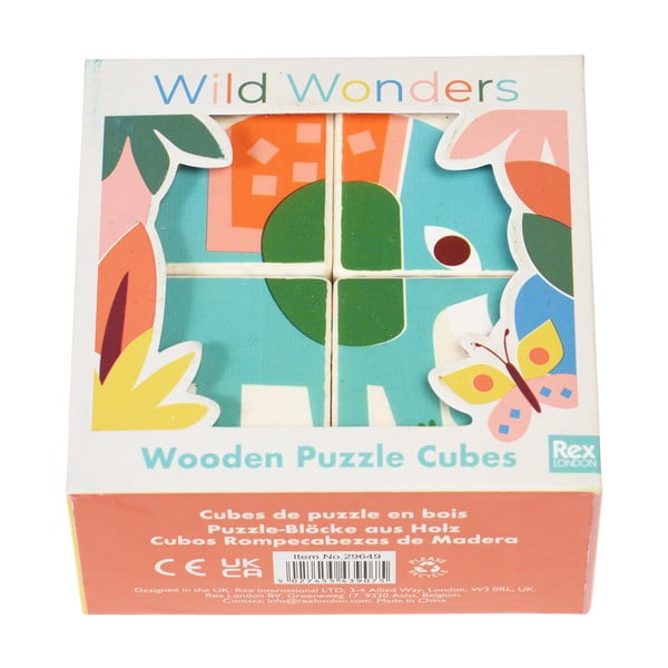Drevené kocky Wild Wonders – Rex London