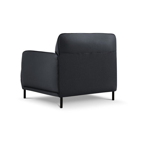 Modré kožené kreslo Windsor & Co Sofas Neso-image-3