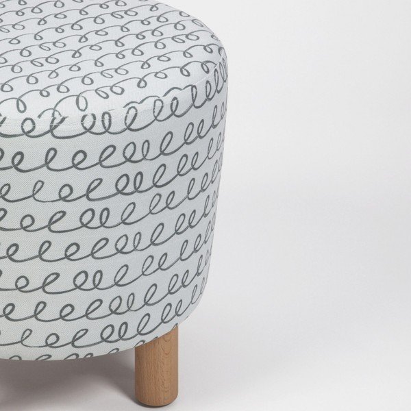 Taburet s drevenými nohami Cono Sway, ⌀ 41 cm-image-2