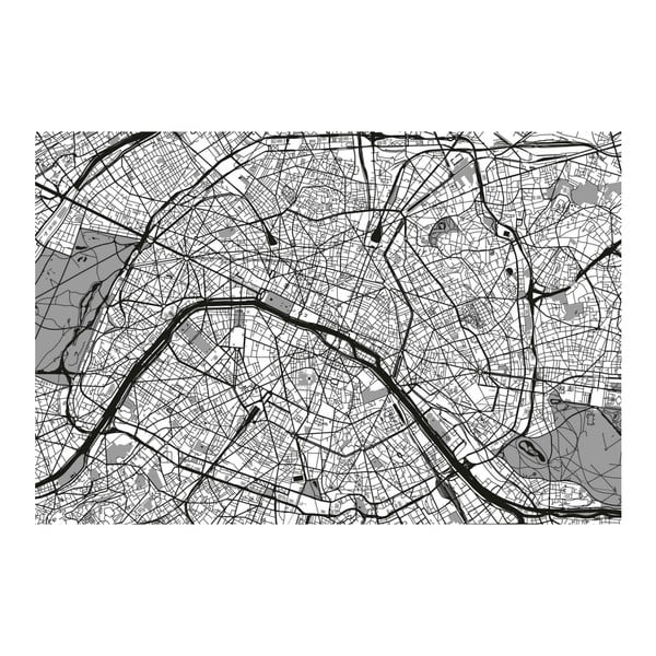 Obraz Homemania Maps France Black, 70 × 100 cm
