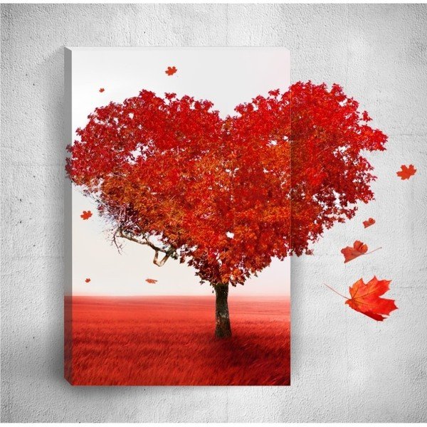 Nástenný 3D obraz Mosticx Heart, 40 × 60 cm