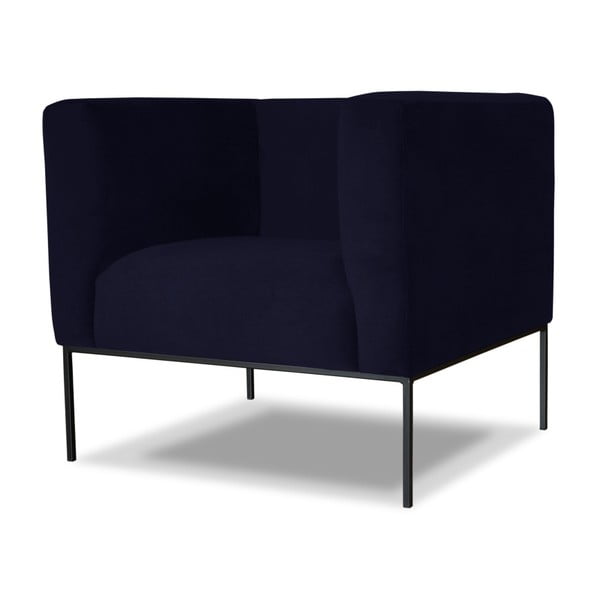 Tmavomodré kreslo Windsor & Co. Sofas Neptune-image-4