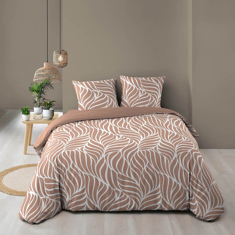 E-shop Staroružové 3-dielne bavlnené obliečky na dvojlôžko/predĺžené 240x220 cm Morgane – douceur d'intérieur