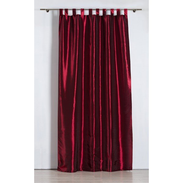 Vínovočervený záves 140x245 cm Royal Taffeta – Mendola Fabrics-image-1