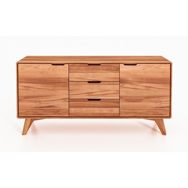 Nízka komoda z bukového dreva 134x63 cm Greg - The Beds-image-1