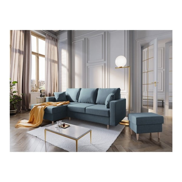 Modrý puf Mazzini Sofas Aubrieta, 60 × 45 cm-image-4