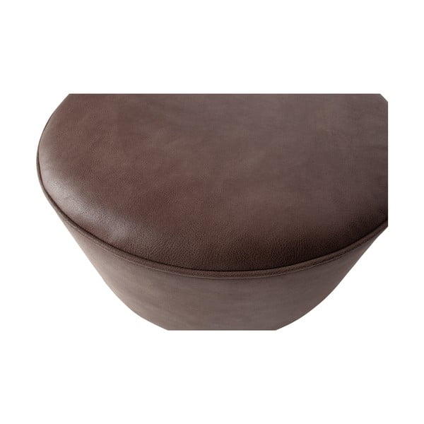Hnedý puf vtwonen, ø 60 cm-image-1