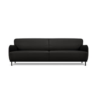 Čierna kožená pohovka Windsor & Co Sofas Neso, 235 x 90 cm