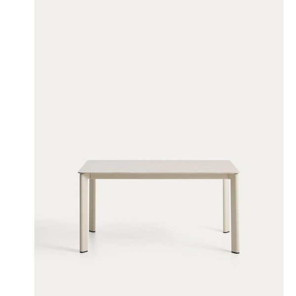 Záhradný jedálenský stôl s doskou z kameňa 80x140 cm Anafi – Kave Home-image-4