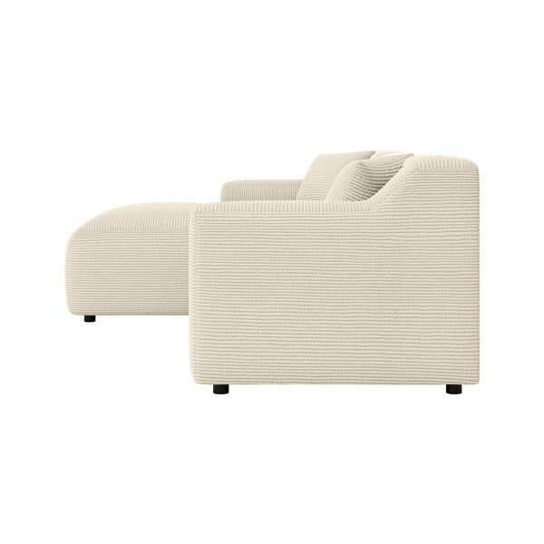 Béžovo-krémová menčestrová rohová pohovka (ľavý roh/s leňoškou) Martin – Ropez-image-3