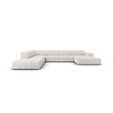 Svetlosivá rohová pohovka (ľavý roh/do "U") Chicago – Cosmopolitan Design