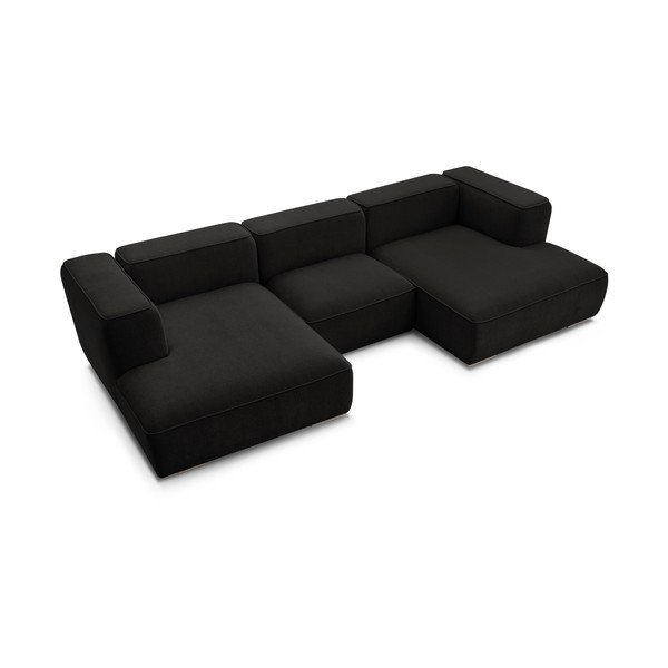 Čierna rohová pohovka Zephyr – Bobochic Paris-image-4