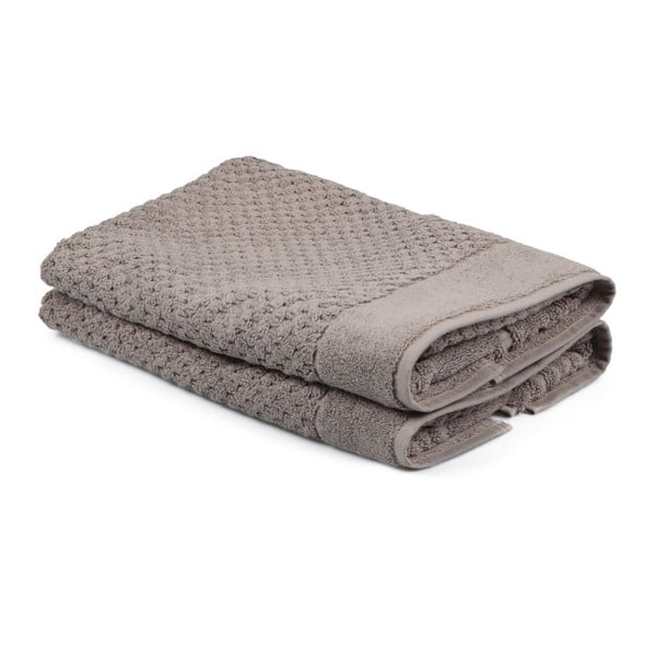 Sada 2 béžových uterákov zo 100% bavlny Mosley, 50 × 80 cm