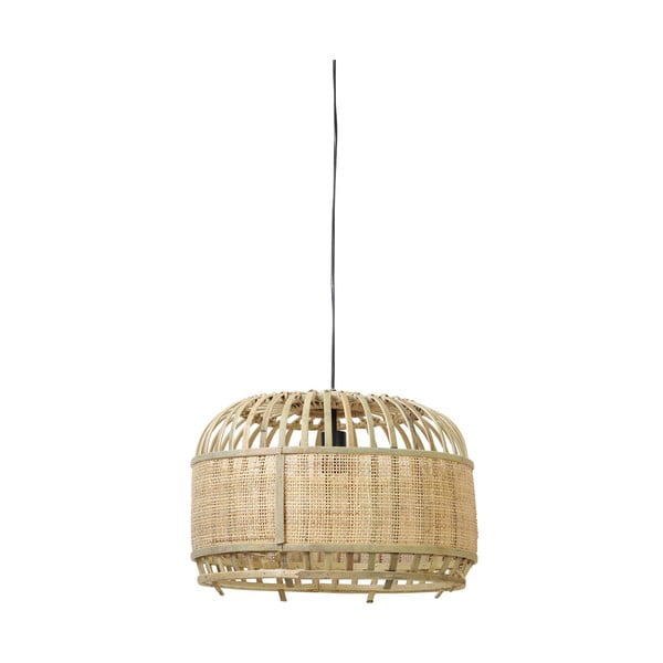 Stropné svietidlo v prírodnej farbe s tienidlom z bambusu a ratanu ø 49 cm Dalika - Light & Living
