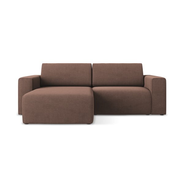 Ružová rohová pohovka (ľavý roh) Kalea – Makamii