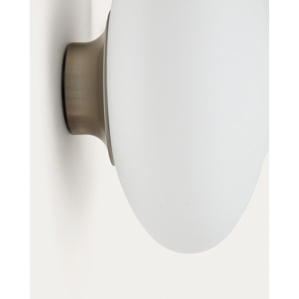 Biele/v striebornej farbe nástenné svietidlo ø 26 cm Bamila – Kave Home-image-4