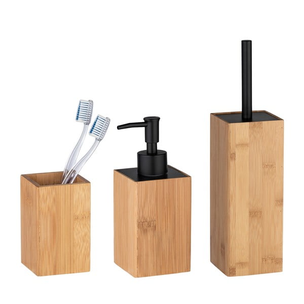 Bambusová súprava doplnkov do kúpeľne v prírodnej farbe Padua – Wenko