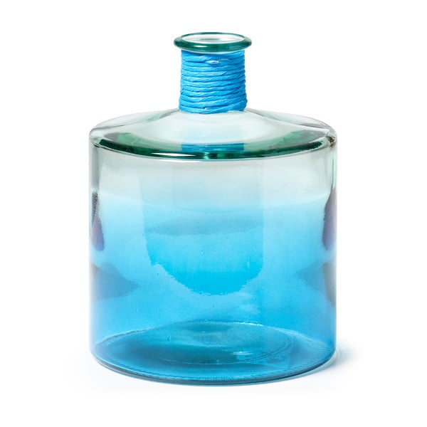 Modrá sklenená váza La Forma Sinclair