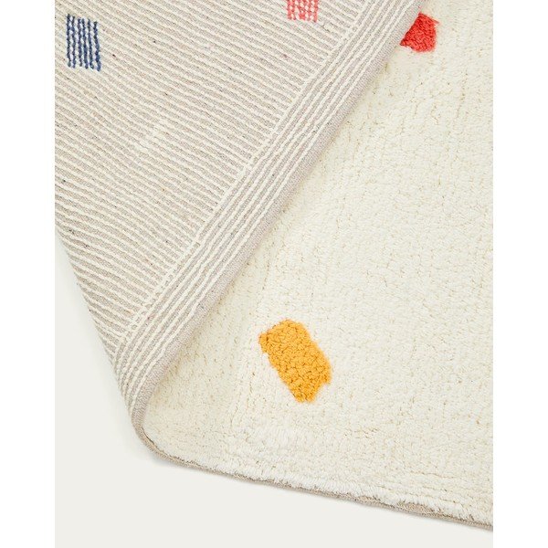 Krémový bavlnený detský koberec 150x200 cm Epifania – Kave Home-image-3