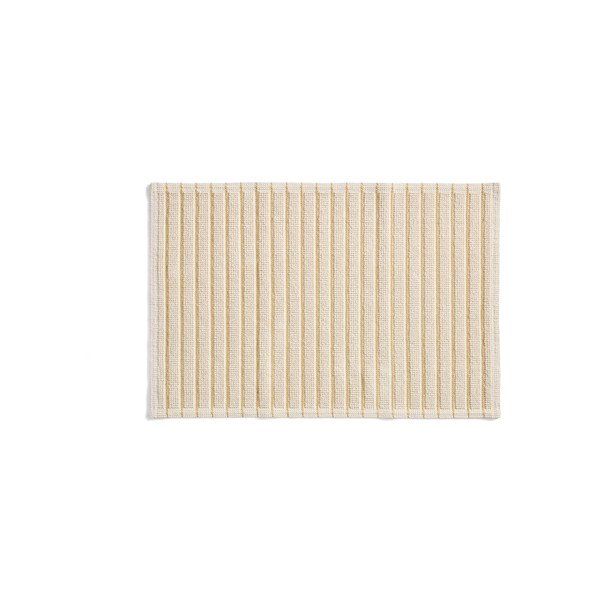 Žltá/béžová textilná kúpeľňová predložka 50x80 cm Merade – Kave Home