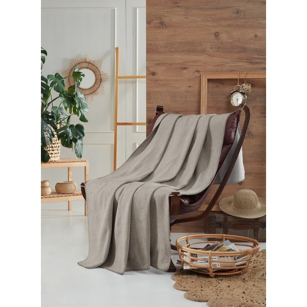 Sivá fleecová deka 130x170 cm Brighton – Mijolnir-image-1