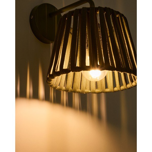 LED nástenné vonkajšie svietidlo so solárnym panelom (výška  23 cm) Aldet – Kave Home-image-2