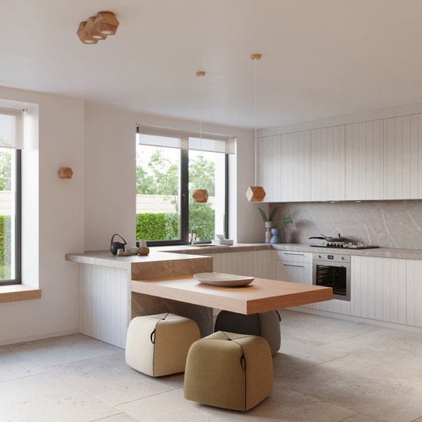 Bodové svietidlo v prírodnej farbe 12x12 cm Vige – Sollux-image-1