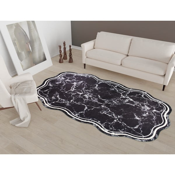 Čierny koberec behúň 200x80 cm - Vitaus-image-1