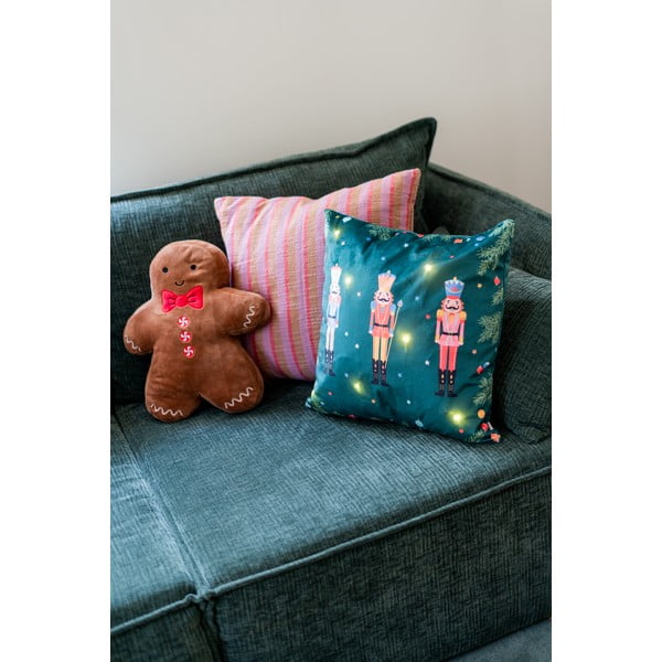 Ružovo-hnedý bavlnený vankúš Hübsch Rita, 50 x 50 cm-image-4