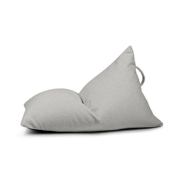 Svetlosivý detský sedací vak z textílie buklé Razzy – SLOWDOWN