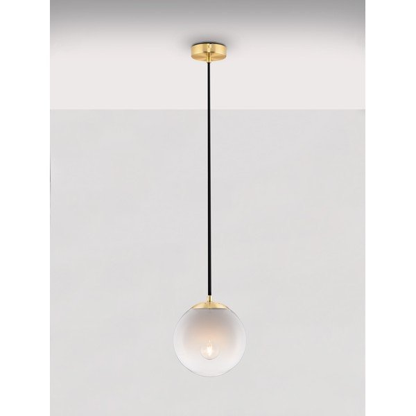 Biele/v zlatej farbe sklenené závesné svietidlo ø 20 cm Vita – Nova Luce-image-3