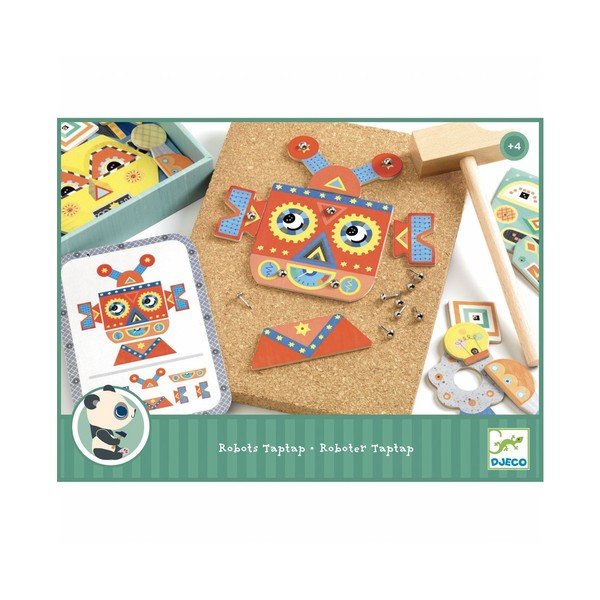 Detská hra zatĺkanie Djeco Roboti-image-2