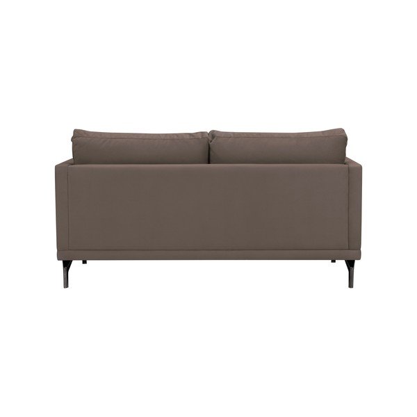 Hnedá dvojmiestna pohovka s podnožou v čiernej farbe Windsor & Co Sofas Jupiter-image-3