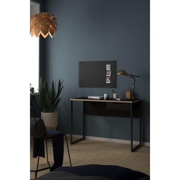 Čierny pracovný stôl Tvilum Function Plus, 130 x 48 cm-image-1