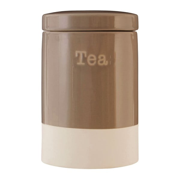 Hnedá kameninová dóza na čaj Premier Housewares, 616 ml