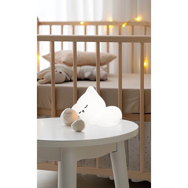 Biele detské nočné svietidlo Mia – Fischer & Honsel-image-1