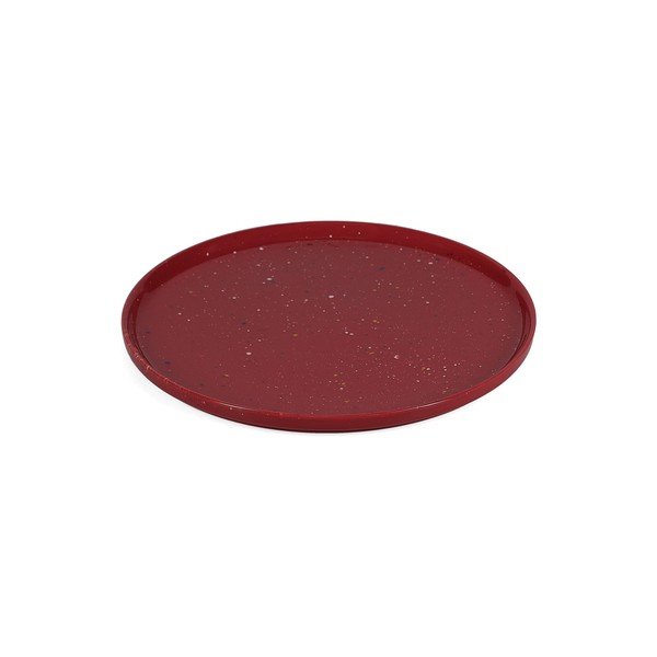 Vínovočervený porcelánový tanier ø 25 cm Fika – ONA-image-3