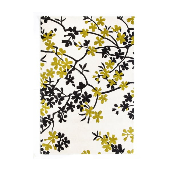 Vlněný koberec Rosono Lime, 170x240 cm