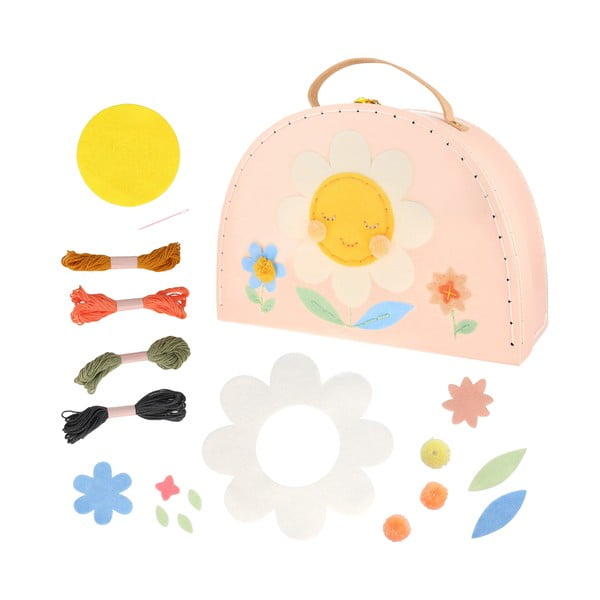 Kreatívna súprava Flower Embroidery Suitcase – Meri Meri