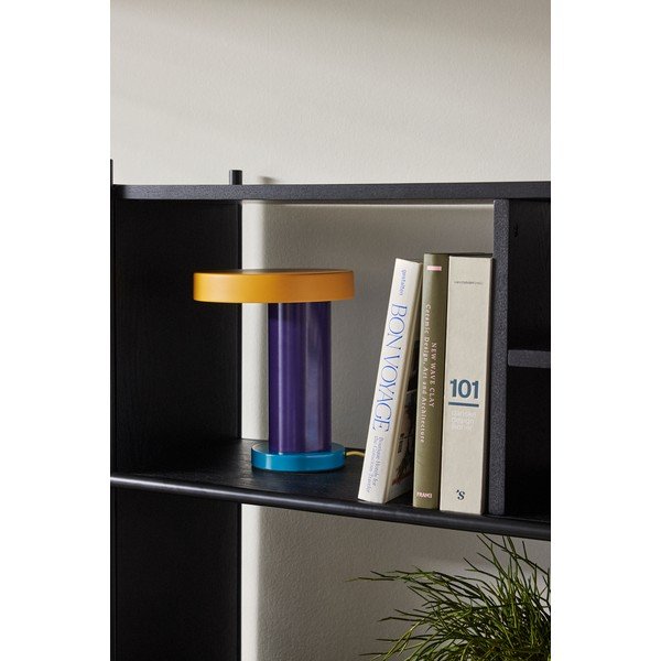 Fialová LED stmievateľná stolová lampa (výška 25 cm) Magic – Hübsch-image-2