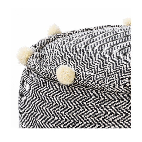 Čierno-biely taburet Canazei – Tomasucci-image-2