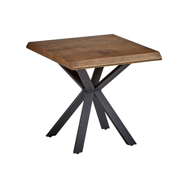 Odkladací stolík s doskou v dubovom dekore 60x60 cm Arno – Unique Furniture