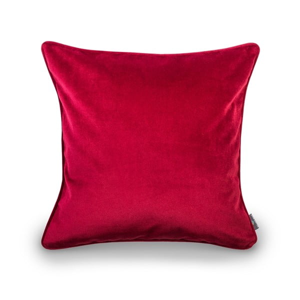 Červená obliečka na vankúš WeLoveBeds Elegant Burgundy, 50 × 50 cm