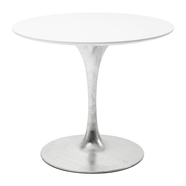 Biela doska jedálenského stola Kare Design Invitation, ⌀ 90 cm