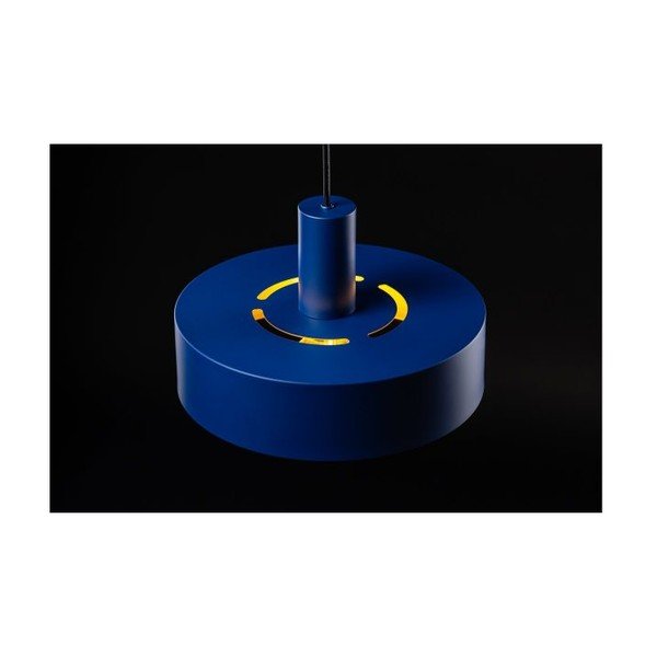 Tmavomodré závesné svietidlo s kovovým tienidlom ø 30 cm Selvia II – GTV-image-1