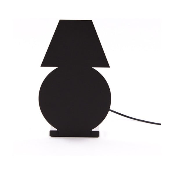 Čierna stolová lampa Caoscreo Lampadi