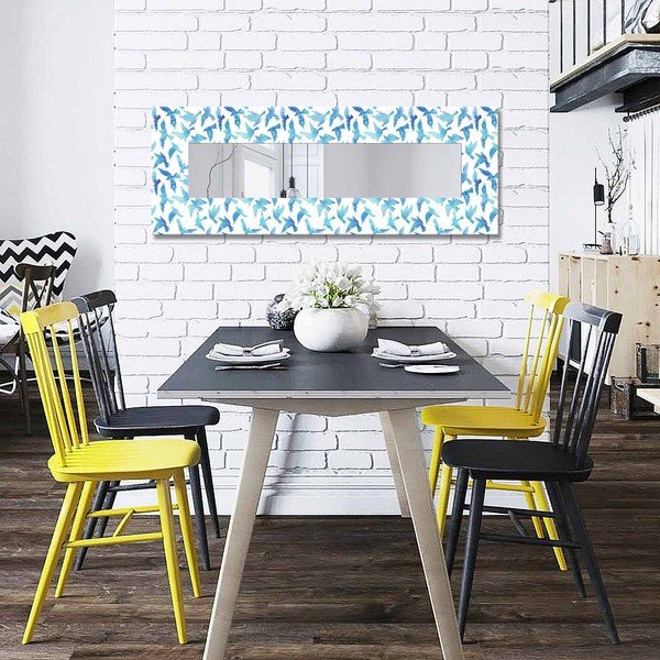 Nástenné zrkadlo s dreveným rámom 40x120 cm – Wallity-image-1